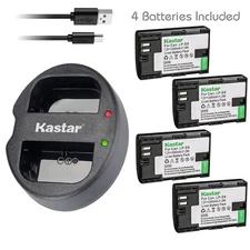 LP-E6 Battery & Dual USB Charger for IKAN On-Camera HDMI Monitor, Canon XC15