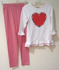 NWT Classic Whimsy Valentine's Day Heart Outfit Girl's Size 10