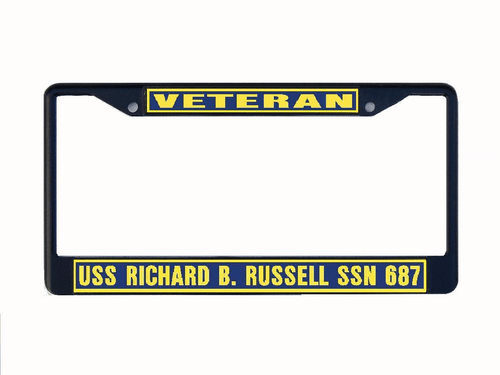 Marco de matrícula militar USS RICHARD B. RUSSELL SSN 687 coche-camión-RV VET - Imagen 6 de 8
