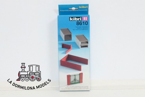 KIBRI 8610 H0 PAREDES DE LADRILLO, GARAJES Y ENTRADA CONSTRUCCION - NUEVA A ESTR | Condition: Nuevo