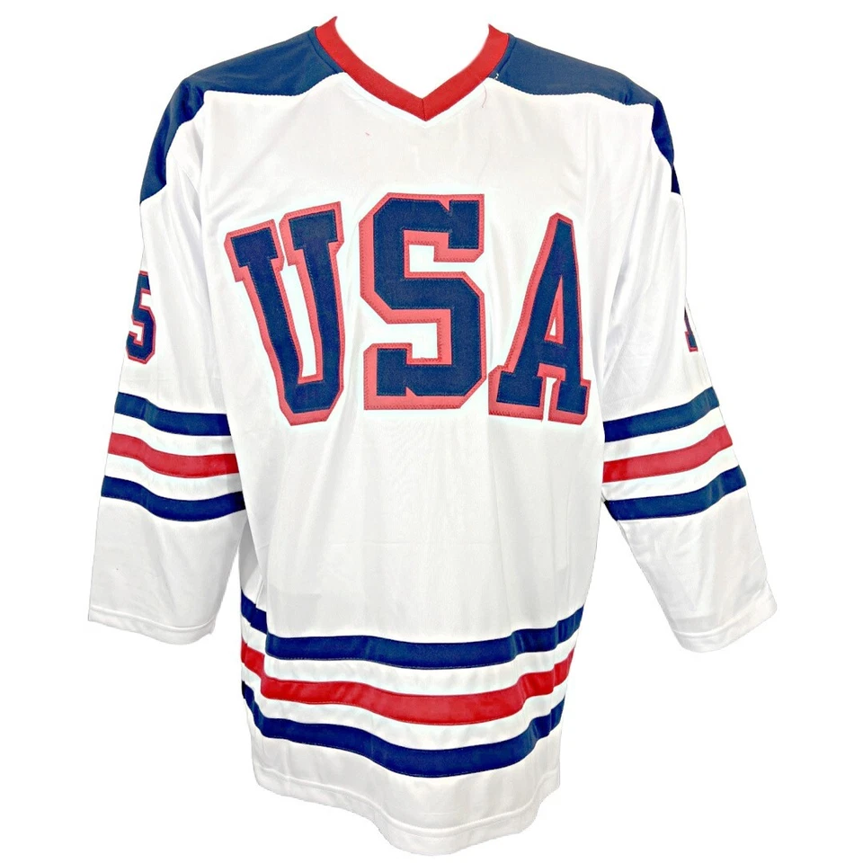 Camiseta firmada con inscripción de Jamie Langenbrunner NHL New Jersey Devils certificado de autenticidad JSA Foto 3 de 3