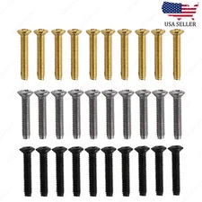 10 Pcs Guitar SHORT TUNER KNOB Tuning Machine Buttons  SCREWS 2.5x14 3 Color