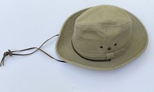 Dorfman Pacific Co. Canvas Fedora Safari Hat Men  s Khaki 100 Cotton