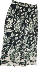 ADRIANNA PAPELL WOMAN FLORAL PRINT WIDE LEG TROUSERS PULL ON WOVEN PANT
