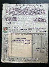 VOR 1945  SEIFENRECHNUNG  SCHICHT TSCHECHOSLOWAKEI