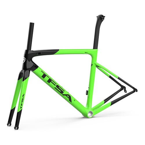 Carbon Fibre Bicycle Frame Fit Both Di2 and Mechanical Road Bike Frameset Red - Picture 27 of 37