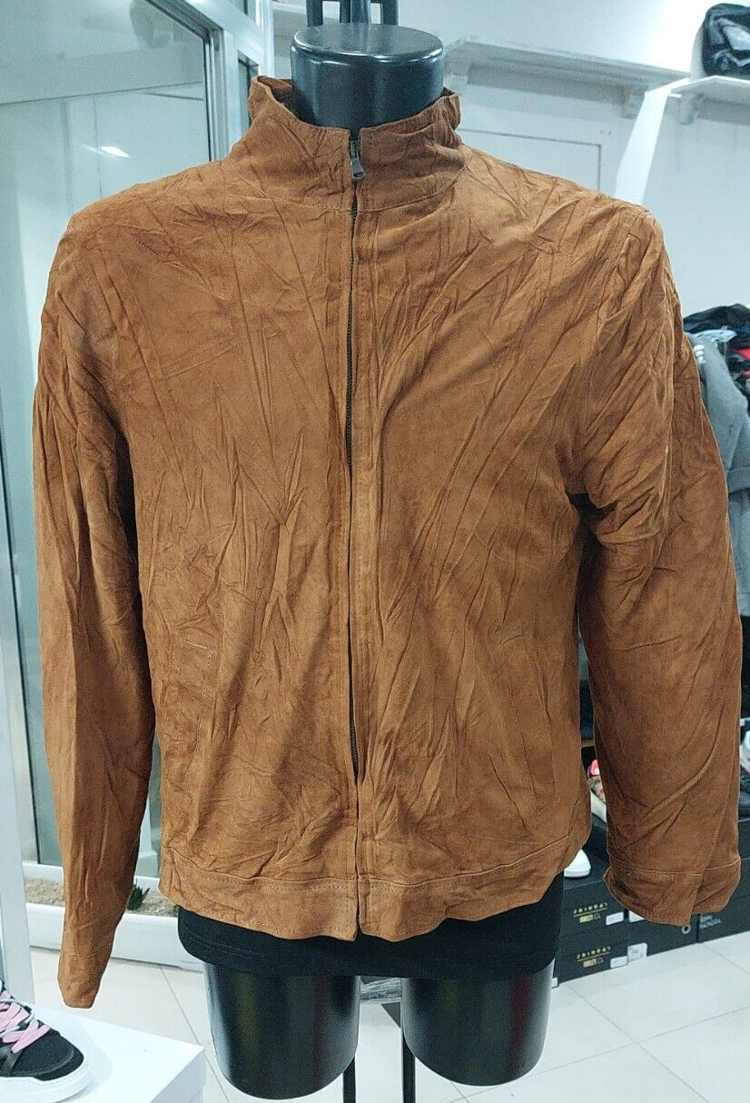Vintage BATA Brown Leather Jacket for Men Size 50 Model PGC227PI