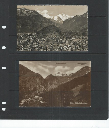 SWITZERLAND- POST CARDS-10 CARDS-USED-BEAUTIFUL CARDS WITH NICE STAMPS-#224 - Picture 6 of 11