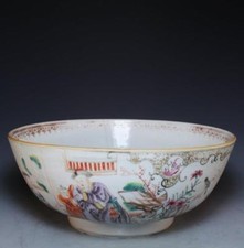 Antique Chinese Export Famille Rose Porcelain Bowl.