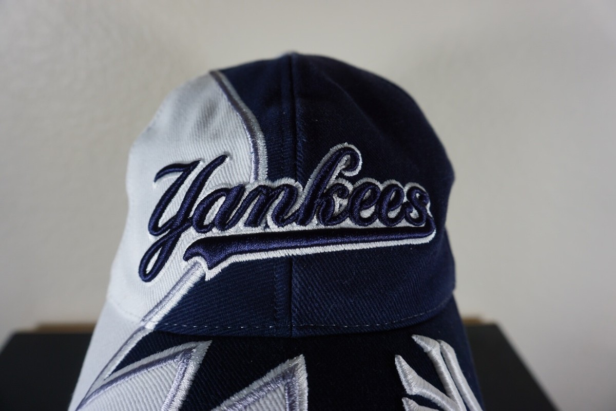 New York Yankees Hat Cap Adult One Size Blue White Strap Back Drew