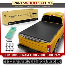 5'7" FT Bed Soft Roll-up Tonneau Cover for Dodge Ram 2500 3500 Ram 1500 Classic