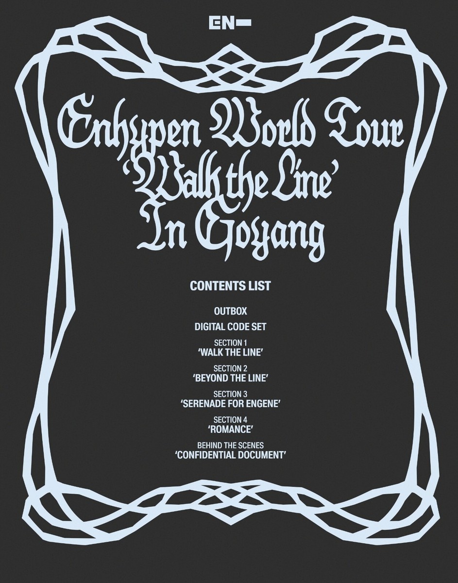 ENHYPEN Album WORLD TOUR 'WALK THE LINE' IN GOYANG Digital Code+