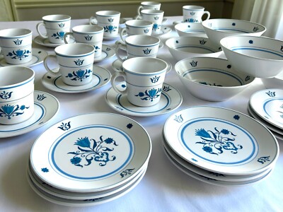 RARE 1960s Vintage LOT Noritake Progression China Blue Haven 50