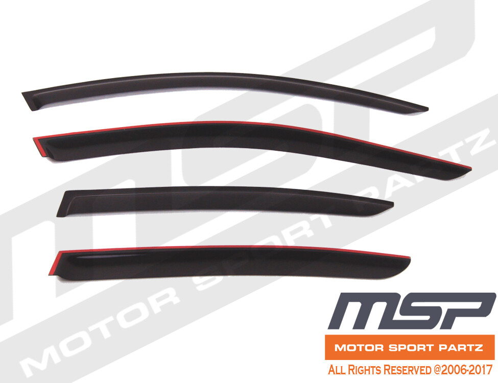 Out Channel Visors Wind Deflector Smoke Tinted For BMW 320i 325i 328i