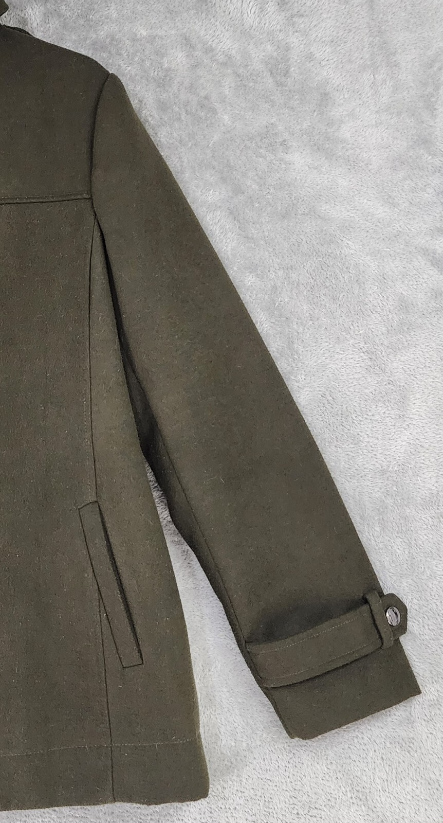 BCBGeneration Jacket Womens Large Olive Green Tog… - image 9