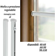 ASTINE PER TENDE REGOLABILI MOLLA VETRO ESTENSIBILE BASTONE TENDA A PRESSIONE 