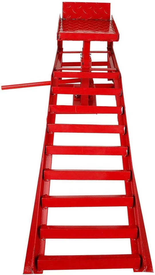 2 Pack Hydraulic Car Ramps 5T 11000lbs Low Profile Car Lift Service Ramps Truck - Image 4 of 4