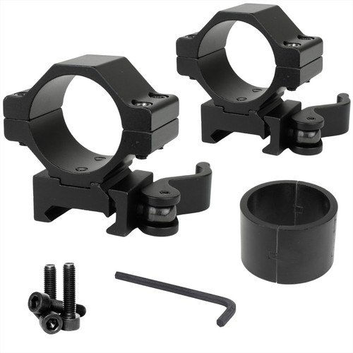 Mighty Tactical Quick Release Scope Ring Mount 25.4mm/30mm for 20mm ...