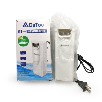 DaToo Aquarium Ultra Quiet Low Water Filter New Open Box