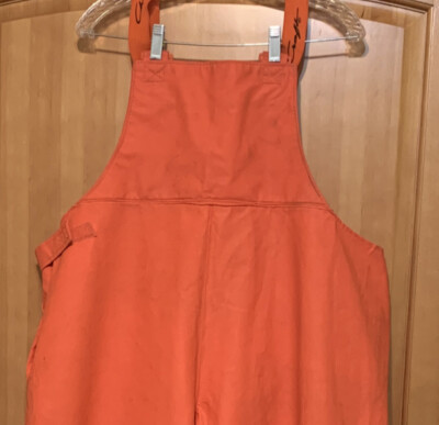 Vintage Chris Craft 100%Waterproof Bib Overalls Sz XL Double 