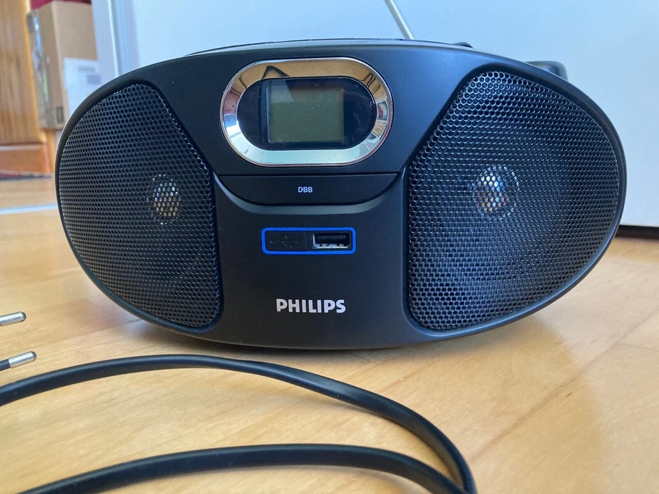 Philips CD-Player MP3/WMA-USB plus Radio, schwarz, sehr guter Zustand
