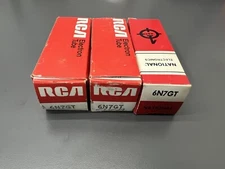 NOS NIB 2 RCA & 1 NATIONAL 6N7GT POWER TUBES