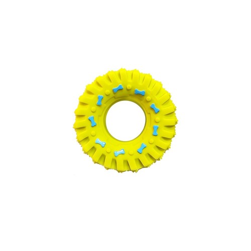 Dog Toys Tyre Rubber Squeaks Pulling Tugging Interactive Cleaning Teeth Chew Toy - Picture 18 of 20