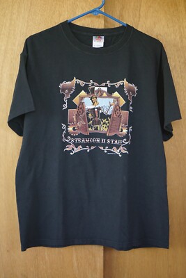 Rare 2010 Fruit of the Loom Steamcon II Staff Jade Gordon 2010 Large T-Shirt