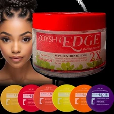Edge Control Gel Wave Pomade Hair Styling Wax Extreme Firm Hold (3.52oz/100g)