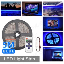 12V For Camper RV 32ft BLUE LED Awning Party Light Wireless Remote Controller