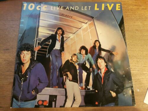 10 CC LIVE AND LET LIVE VG+/VG VINYL LP 33 RPI  - Picture 1 of 5