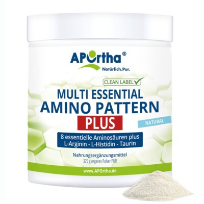 89,08 /kg APORTHA AMINO PATTERN PLUS PULVER - 325G VEGANES PULVER