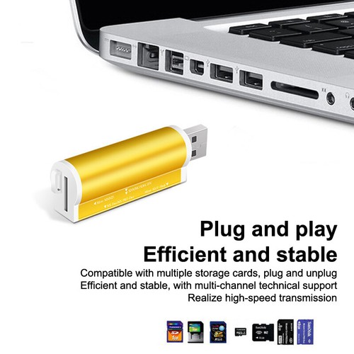 Hot Sellling For Micro SD DUO All In 1 USB 2.0 Multi Memory Card Reader _ou - Afbeelding 4 van 13