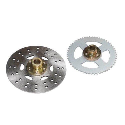 Rear Axle Kit+T8F 58T Chain+Brake Assembly+Pillow Blocks For Go Kart ATV Quad US - Picture 9 of 12