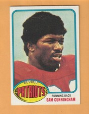 Sam Cunningham New England Patriots 1976 Topps #434 USC Trojans 8A