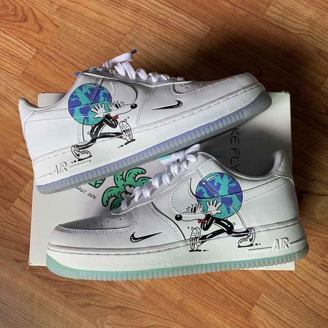 Nike Air Force 1 Flyleather QS Steve Harrington Earth Day CI5545-100 â Hightumstore