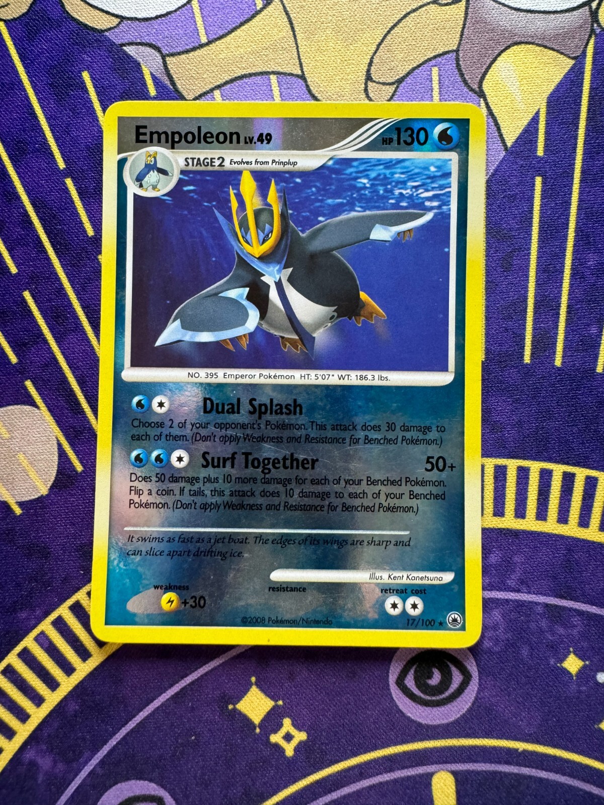 Pokemon Empoleon Reverse Holo 17/100 from Majestic Dawn LP