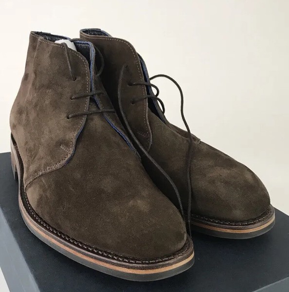 HACKETT BOOTS BOTAS PIEL LEATHER STIEFEL BOTTES STIVALI DELUXE SIZE 42,5 NEW