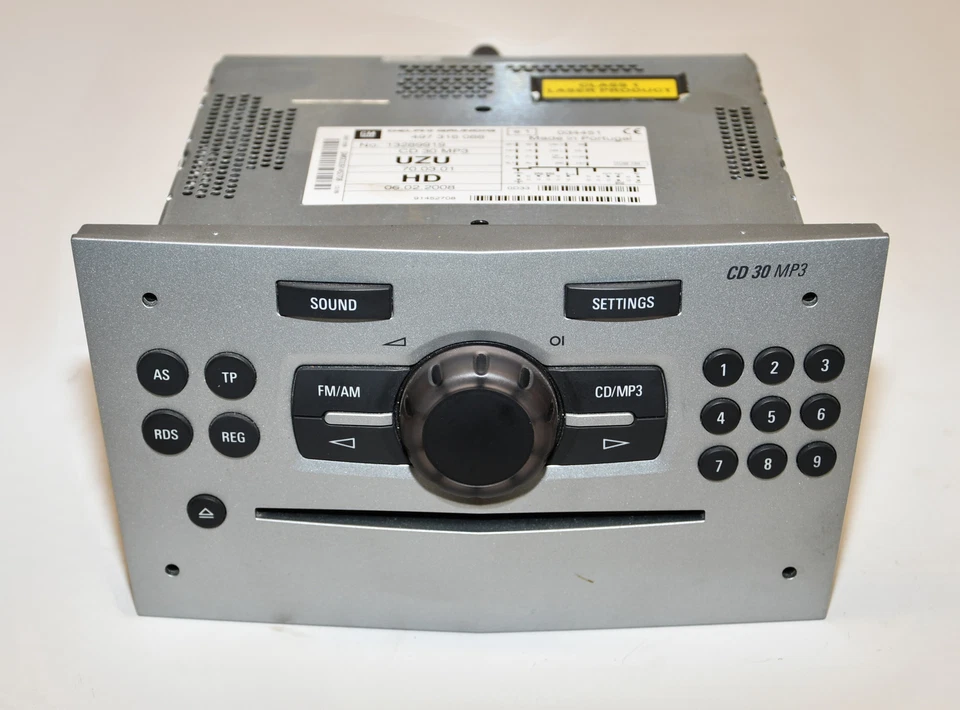 Autoradio CD-Radio  13289919 NICHT RESETET! Corsa D Original Delphi - Bild 2 von 4