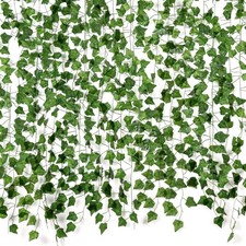 Fake Vines for Room Decor(12 Pack 84 Feet) Aesthetic 84FT 12PCS Vines, Green