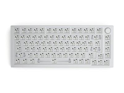 Glorious Gaming GMMK PRO 75% Barebones White (Frame Only) - Mechanical Keyboard