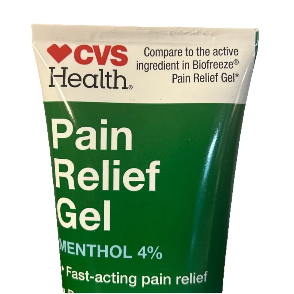 2 pack Menthol Pain Relief Gel Compare Biofreeze Exp 4/2028 3 Fl Oz Each - Image 2 of 3