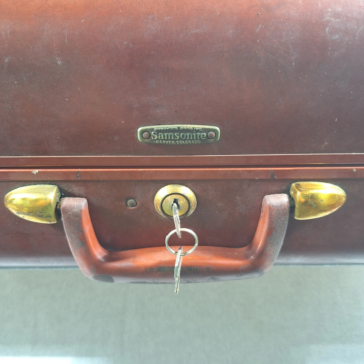 Vintage Samsonite Leather Suitcase for sale | eBay