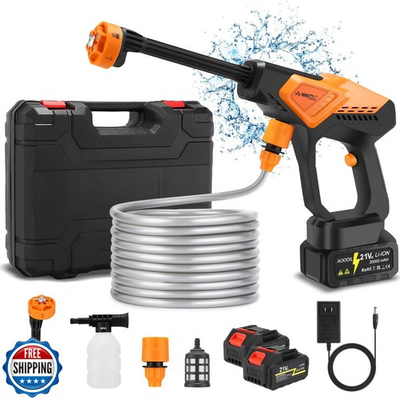 #ad AOODIL Cordless Pressure Washer Battery Powered 6 in 1 Nozzle Po $97.92