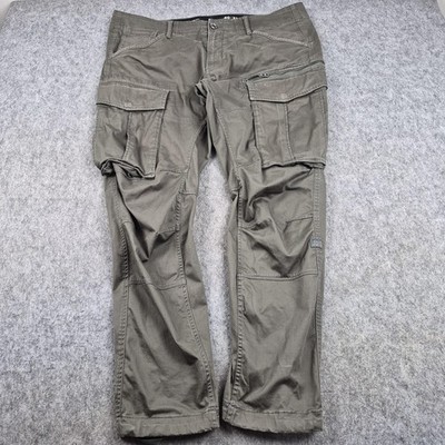 G Star RAW Hose Herren W40 L32 grün Rovic Zip 3D Cargo Canvas Workwear Pants