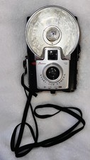1960s Kodak Brownie Starflash Camera With Dakon Lens - Black  White And Color