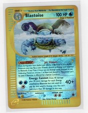Pokémon TCG Blastoise Expedition Base Set Reverse Holo Holo Rare Card 4/165 MP
