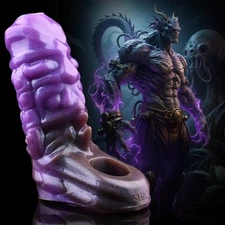 Fantasy Monster Penis Sheath Textured Sleeve Cock Enlarger Enhancer Extender