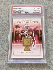 2006 ULTRA AWARD WINNERS KURT WARNER  PSA 10 GEM MINT POP 3!