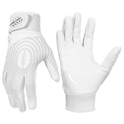 HANDLANDY Youth Football Gloves, Kids Sticky Receiver Gloves